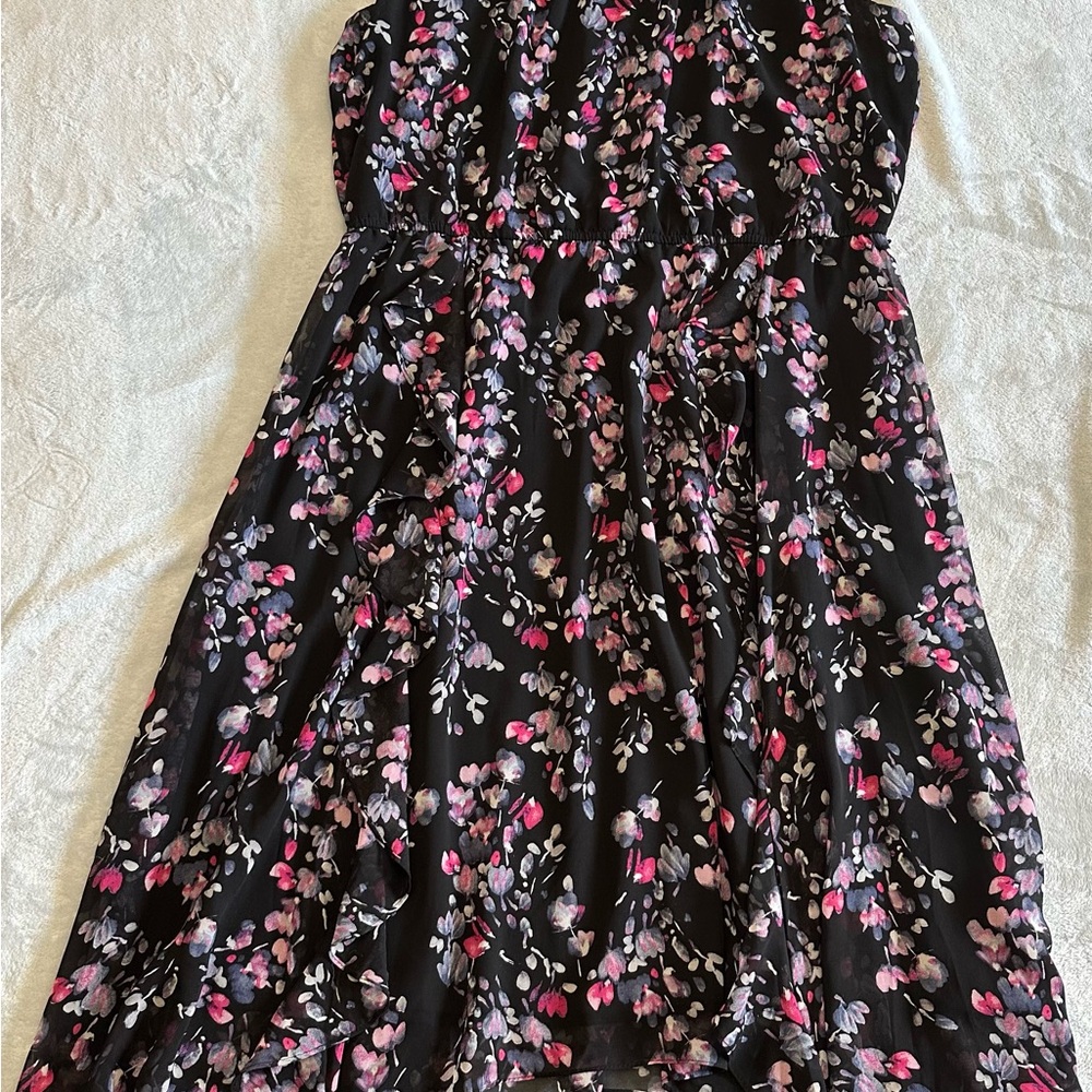 Lane Bryant Black Floral Flowy dress - Size 20